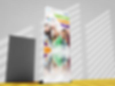 Graficzny projekt rollup dla PSZK-0